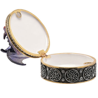 Purple Dragon Jewelled and Enamelled Trinket Box/Jewellery Box from Hocus Pocus for Halloween - Image 3