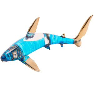 Miniature Glass Shark from the Objet D'Art/Juliana Collection