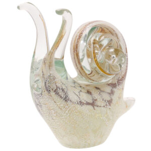 Glass Snail in Creams and Browns from Objet D'Art