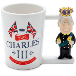 King Charles III Novelty Mug with 3D Handle