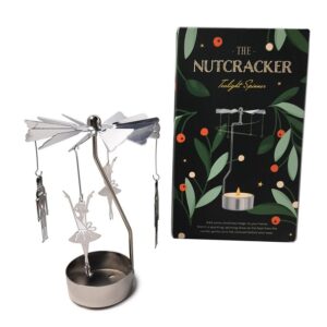 Nutcracker and Sugar Plum Fairy Spinner with Tea-light