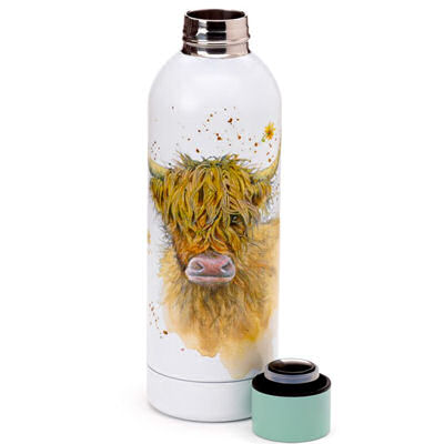 Highland Cow Insulated Drinks Bottle by Jan Pashley - Image 2