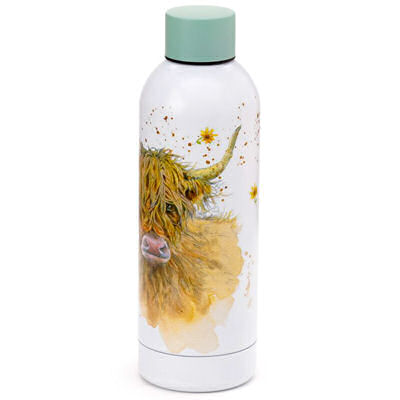 Highland Cow Insulated Drinks Bottle by Jan Pashley - Image 3