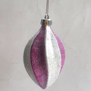 Resin Bauble in Lilac and Silver