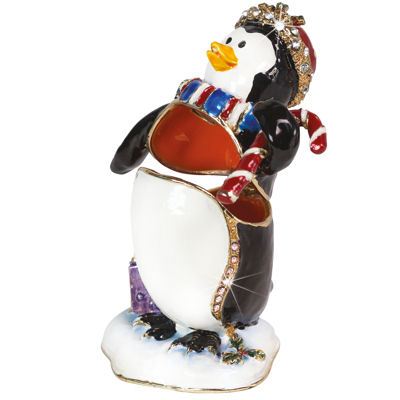 Christmas Penguin Craycombe Trinket Box from Arora Design - Image 2