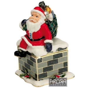 Santa and Chimney Trinket Box from Craycombe Trinkets by Arora Design