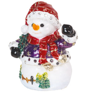 Craycombe Trinket Snowman with Scarf and Jacket from Arora Design