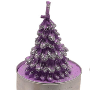 Violet Christmas Tree Tealight