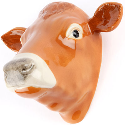 Jersey Cow Wall Vase/Wall Pocket by Quail Ceramics - Image 2
