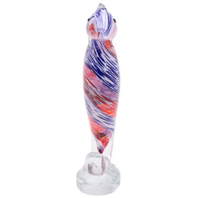 Red, White and Blue Glass Seahorse Figure - an Objet D'Art - Image 2