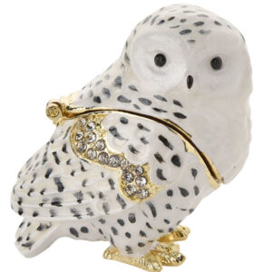 Snowy Owl Treasured Trinket Box from the Juliana Collection