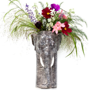 Elephant Flower Vase from Quail Ceramics