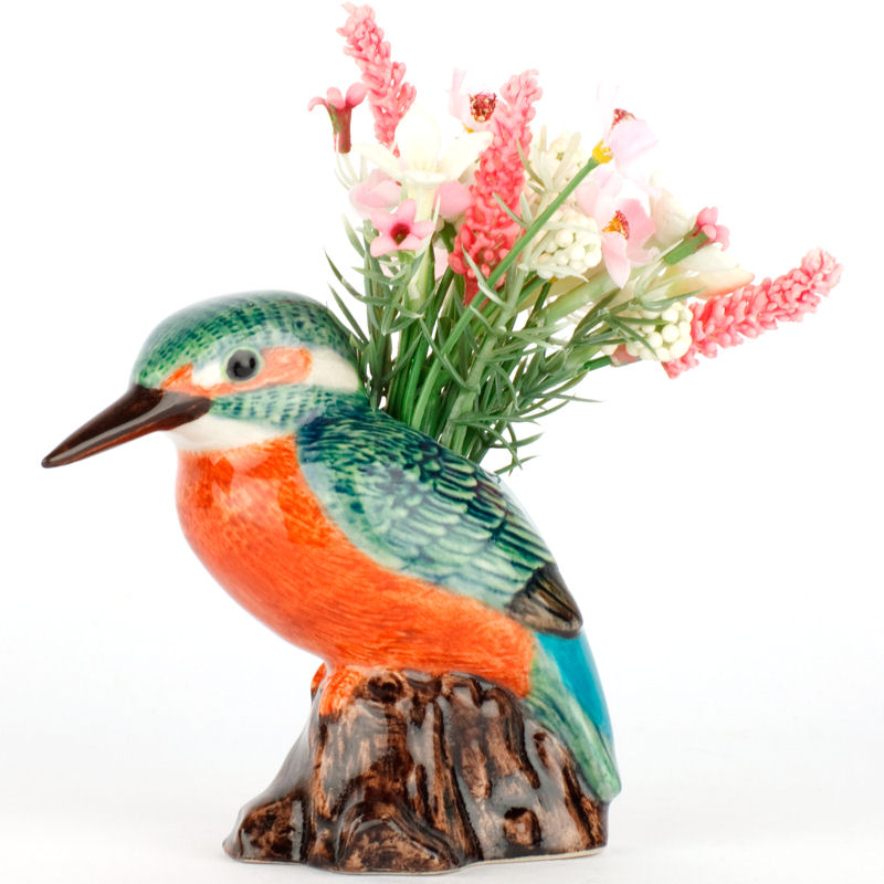 Kingfisher Bud Vase by Quail Ceramics