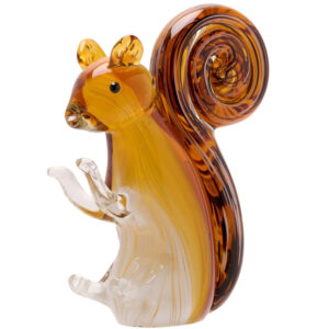 Glass Sitting Squirrell Figure/Paperweight from the Objet D'Art Range