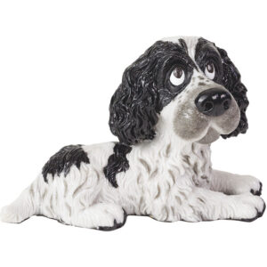 Guinness - a Black and White Cocker Spaniel Little Paws Figure from Arora Design