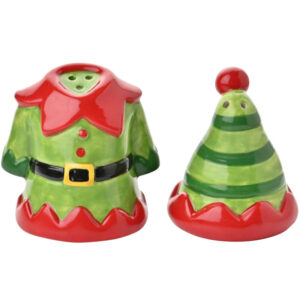 Christmas Elf Novelty Salt and Pepper Shakers