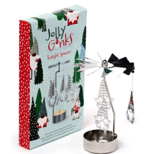 Scandi Christmas Gonk Spinner/Tea-light Holder with Tea-light