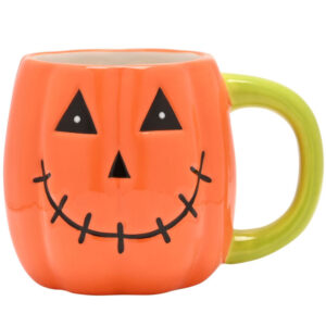 Spooky China Pumpkin Mug for Halloween