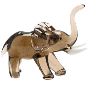 Miniature Glass Elephant by Objets D'Art