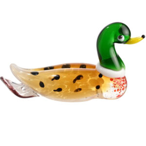 Miniature Glass Mallard Drake from the Objets D'Art Range