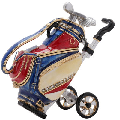 Golf Bag on Trolley Treasured Trinket Box by Juliana - Image 3