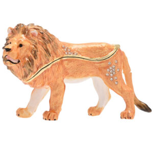 Male Lion Treasured Trinket Box by Juliana