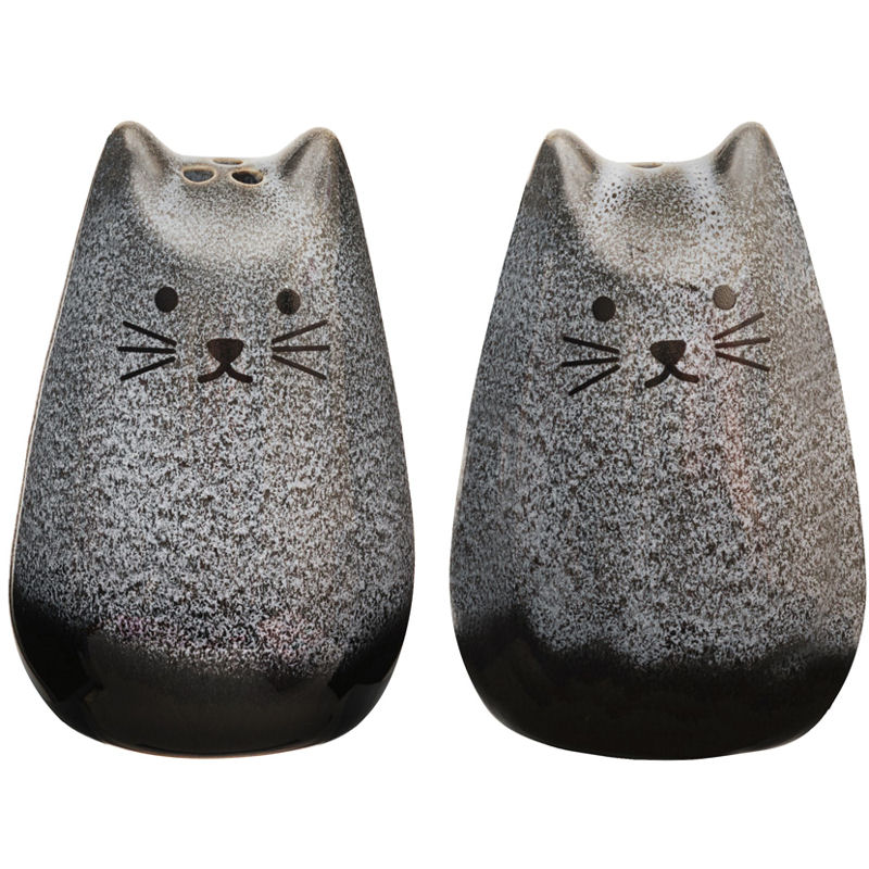 Stylised China Cat Cruet/Salt and Pepper Shakers from the Mojave Range