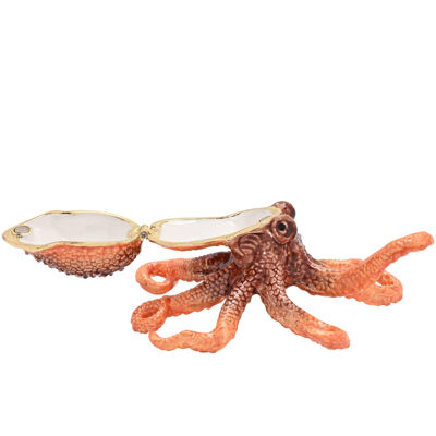 Treasured Trinket Box Octopus in Orange and Brown from Juliana - Image 3