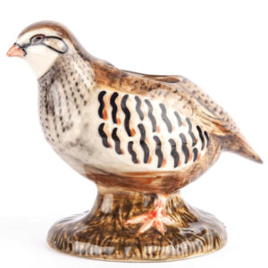 Red-Legged Partridge China Bud Vase from Quail Ceramics