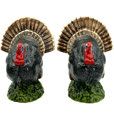 Novelty Turkey Cruet/Salt and Pepper Shakers from Quail Ceramics - Image 2