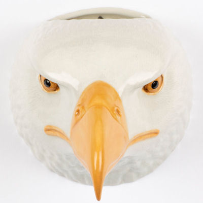 Bald Eagle Wall Vase/Wall Pocket from Quail Ceramics - Image 2