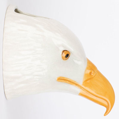 Bald Eagle Wall Vase/Wall Pocket from Quail Ceramics - Image 3