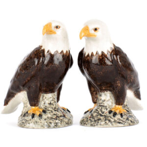 Bald Eagle Novelty Salt and Pepper Set from Quail Ceramics
