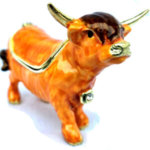 Highland Cow Trinket Box From the Secrets Range by Arora Design