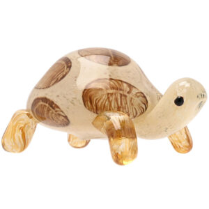 Glass Tortoise with Brown Spots - an Objet D'Art from the Juliana Collection