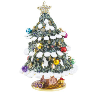 Christmas Tree with Snow Trinket Box by Craycombe Trinkets from Arora Design