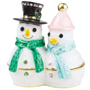 Mr and Mrs Snowman Trinket Box by Craycombe Trinkets from Arora Design