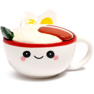 Foodiemals Ramen Ceramic Mug with Lid