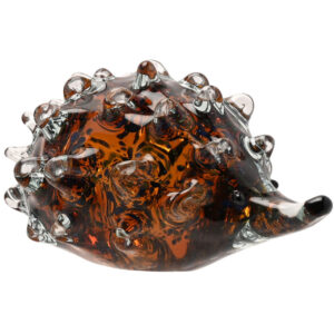 Glass Hedgehog Figure or Paperweight by Objets D'Art