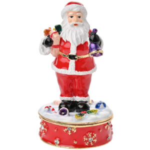 Santa/Father Christmas on Stand Treasured Trinket Box