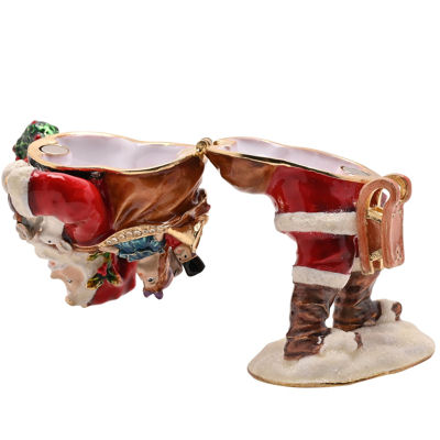 Santa With Tree and Presents Treasured Trinket Box - Image 2