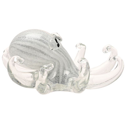 Glass Silver Octopus Figure/Paperweight by Objets D'Art - Image 2