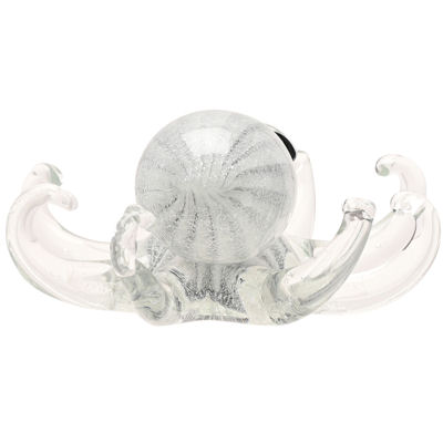 Glass Silver Octopus Figure/Paperweight by Objets D'Art - Image 3