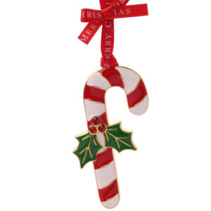 Metal Candy Cane Christmas Tree Decoration