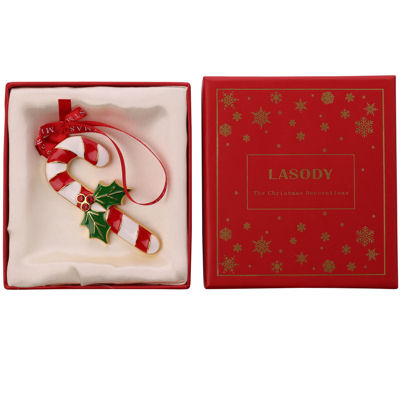 Metal Candy Cane Christmas Tree Decoration - Image 2