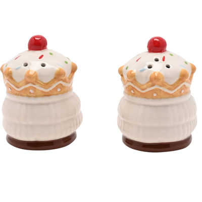 Gingerbread Nutcracker Soldier China Salt and Pepper Set - Image 2