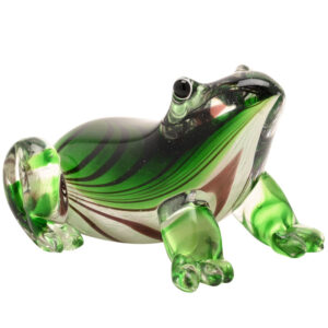 Glass Frog Figure/Paperweight/Ornament by Objet D'Art