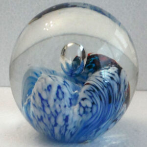 Glass Paperweight with Bubble