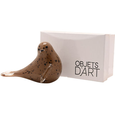 Brown Glass Seal Figure/Ornament by Objets D'Art from the Juliana Collection - Image 5