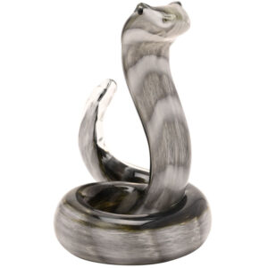 Glass Snake Figure/Paperweight from Objet D'Art, part of the Juliana Collection